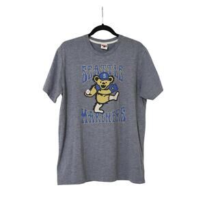 Homage 2022 Seattle Mariners Baseball Grateful Dead Gray Shirt L Sports Music